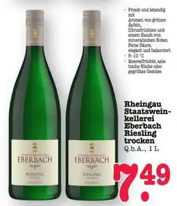 Scheck-in-Center Rheingau Staatsweinkellerei Eberbach Riesling trocken Angebot