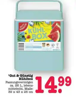 Scheck-in-Center Gut & Günstig Kühlbox Angebot
