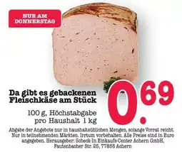 Scheck-in-Center Fleischkäse am Stück Angebot