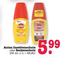 Scheck-in-Center Autan Insektenschutz oder Zeckenschutz Angebot
