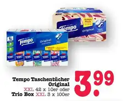 Scheck-in-Center Tempo Taschentücher Original Angebot