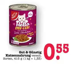 Scheck-in-Center Gut&Günstig Katzennahrung Angebot