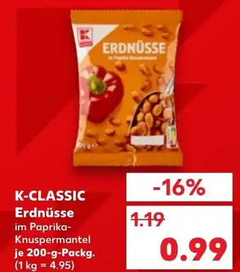 Kaufland K-CLASSIC Erdnüsse Angebot