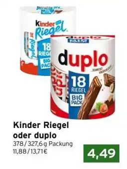 CAP Markt Kinder Riegel oder Duplo Angebot