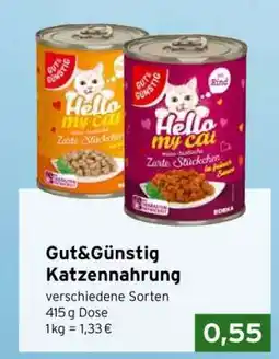 CAP Markt Gut&Günstig Katzennahrung Angebot