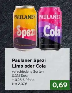 CAP Markt Paulaner Spezi Limo oder Cola Angebot