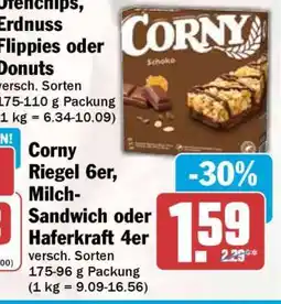 HIT Corny Riegel 6er, Milch-Sandwich oder Haferkraft 4er Angebot