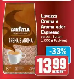 HIT LAVAZZA Crema e Aroma oder Espresso Angebot