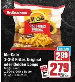 HIT Mc Cain 1-2-3 Frites Original oder Golden Longs Angebot