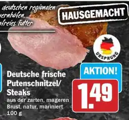 HIT Deutsche frische Putenschnitzel/Steaks Angebot