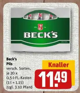 nahkauf Beck's Angebot