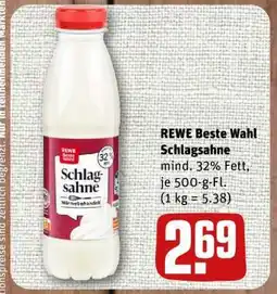 nahkauf REWE Beste Wahl Schlagsahne Angebot