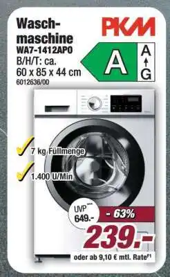 Poco PKM Waschmaschine WA7-1412AP0 Angebot