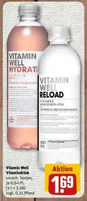 nahkauf Vitamin Well Vitamindrink Angebot