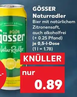 Kaufland GÖSSER Naturradler Angebot