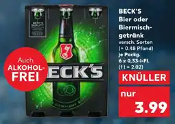 Kaufland BECK'S Bier oder Biermischgetränk Angebot