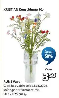 Jysk RUNE Vase Angebot