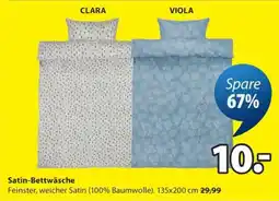 Jysk Satin-Bettwäsche Angebot