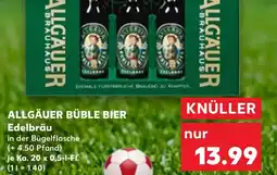 Kaufland ALLGÄUER BÜBLE BIER Edelbräu Angebot