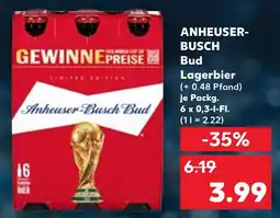 Kaufland ANHEUSER- BUSCH Bud Lagerbier Angebot
