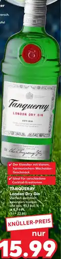 Kaufland TANQUERAY London Dry Gin Angebot