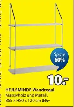 Jysk HEJLSMINDE Wandregal Angebot