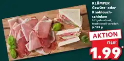 Kaufland KLÜMPER Gewürz- oder Knoblauchschinken Angebot