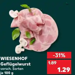 Kaufland WIESENHOF Geflügelwurst Angebot