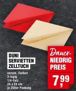 Handelshof DUNI SERVIETTEN ZELLTUCH Angebot