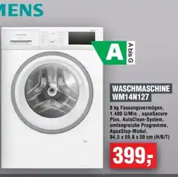 Handelshof SIEMENS WASCHMASCHINE WM14N127 Angebot