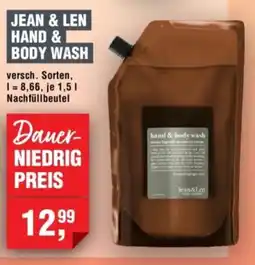Handelshof JEAN & LEN HAND & BODY WASH Angebot