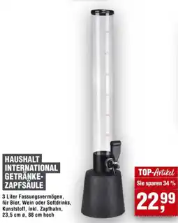 Handelshof HAUSHALT INTERNATIONAL GETRÄNKE- ZAPFSÄULE Angebot