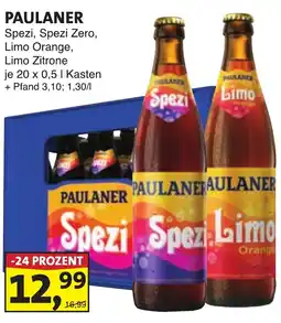 Lösch Depot PAULANER Spezi, Spezi Zero, Limo Orange, Limo Zitrone Angebot