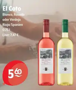 Getränke Hoffmann El Coto Blanco, Rosado oder Verdejo Angebot
