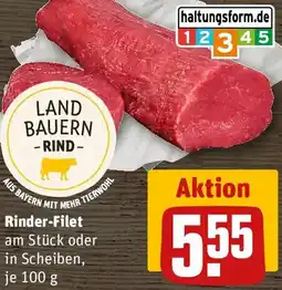 REWE Rinder-Filet Angebot