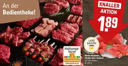 REWE Rinder-Rouladen, Braten oder Gulasch Angebot