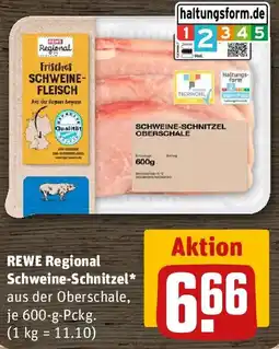 REWE REWE Regional Schweine-Schnitzel Angebot