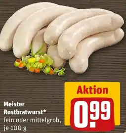 REWE Meister Rostbratwurst Angebot