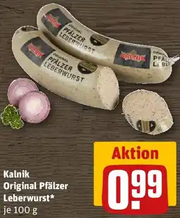 REWE Kalnik Original Pfälzer Leberwurst Angebot