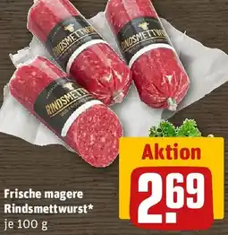 REWE Frische magere Rindsmettwurst Angebot