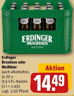 REWE Erdinger Brauhaus oder Weißbier Angebot