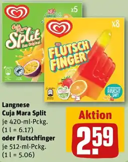 REWE Langnese Cuja Mara Split oder Flutschfinger Angebot