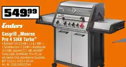 OBI Enders Gasgrill ,,Monroe Pro 4 SIKR Turbo" Angebot