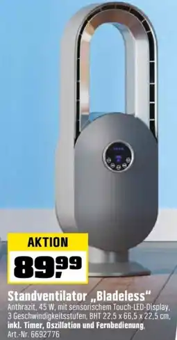 OBI Standventilator „Bladeless" Angebot