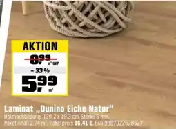 OBI Laminat ,,Dunino Eiche Natur" Angebot