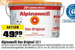 OBI Alpinaweiẞ Das Original Angebot