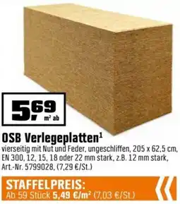 OBI OSB Verlegeplatten Angebot