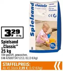 OBI Spielsand ,,Classic" Angebot