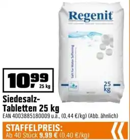 OBI Regenit Siedesalz Tabletten Angebot