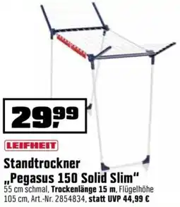 OBI LEIFHEIT Standtrockner ,,Pegasus 150 Solid Slim" Angebot